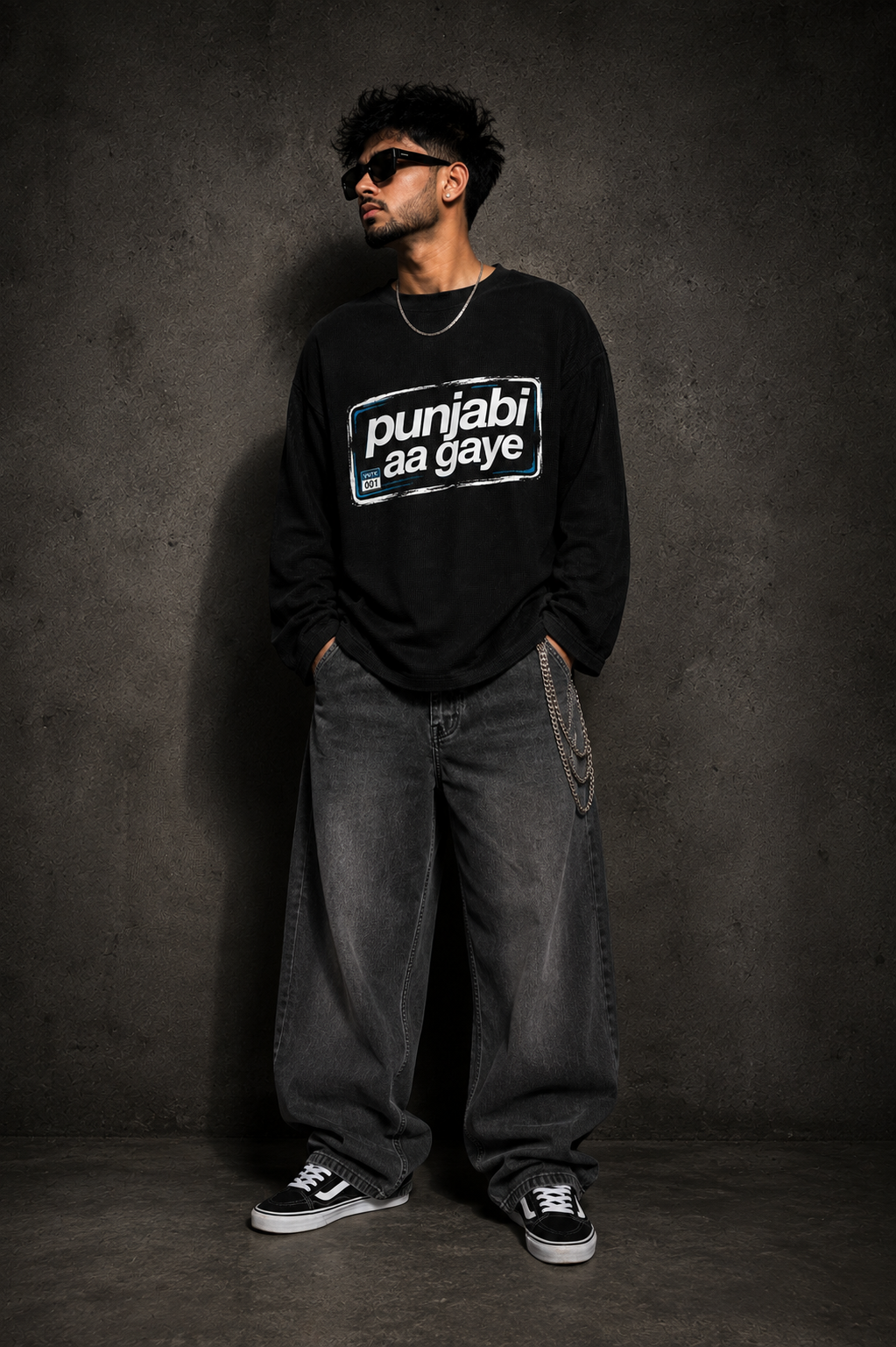PUNJABI AA GAYE — Waffle Statement Tee