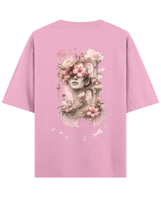 Baby Pink Oversized T-Shirt Back Design
