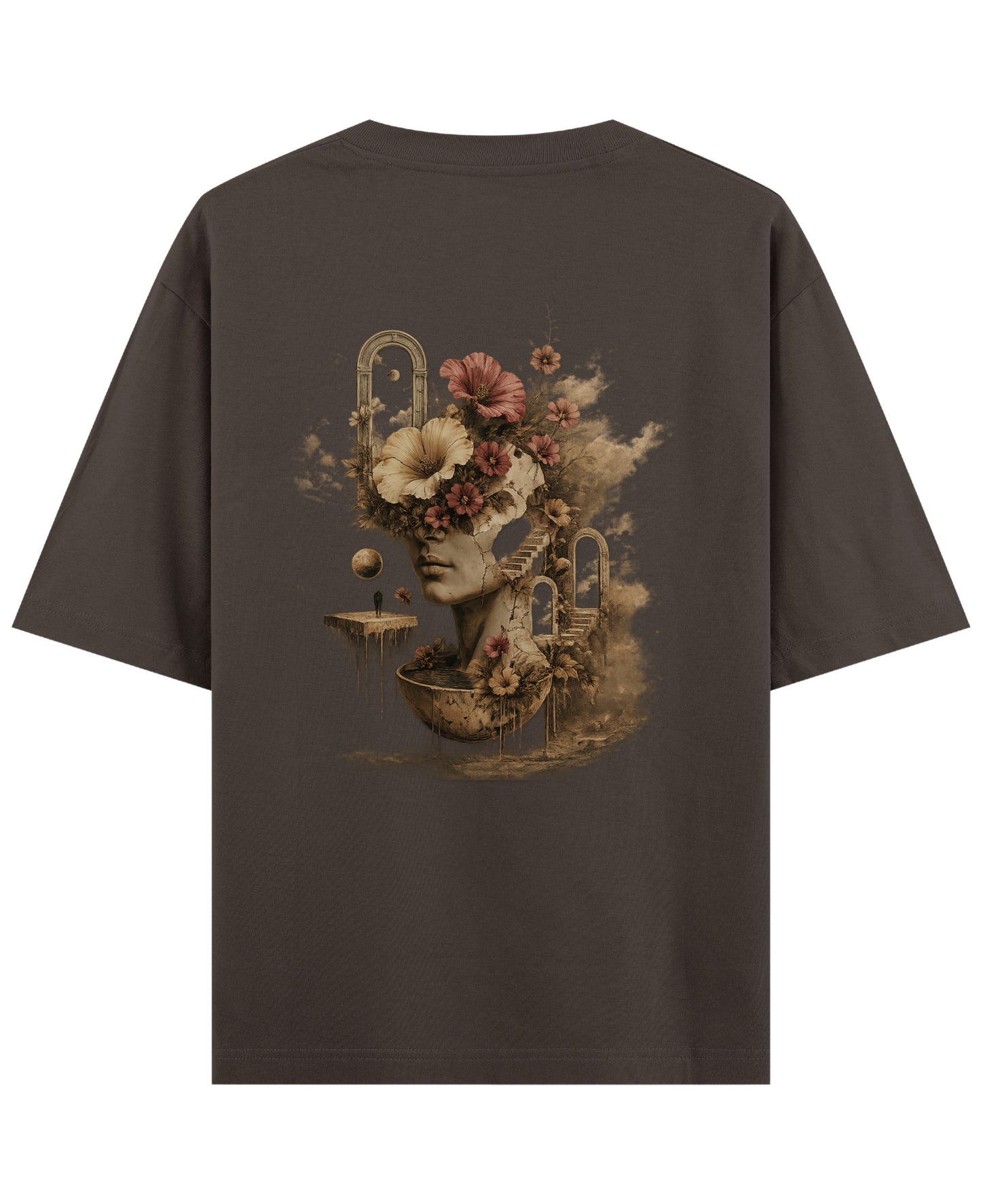Coffee Oversized T-Shirt Back Design