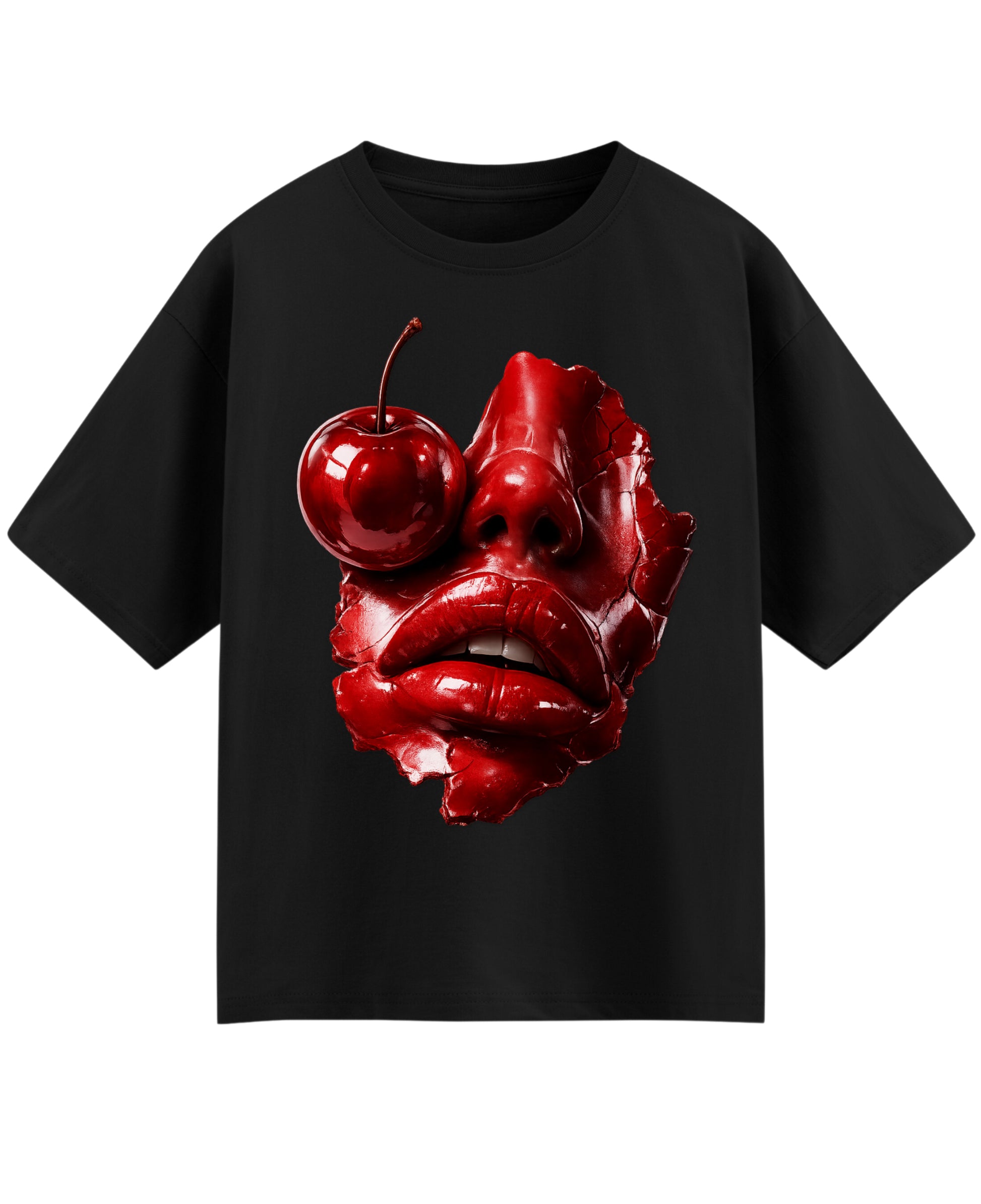 Black Oversized T-shirt Front Design