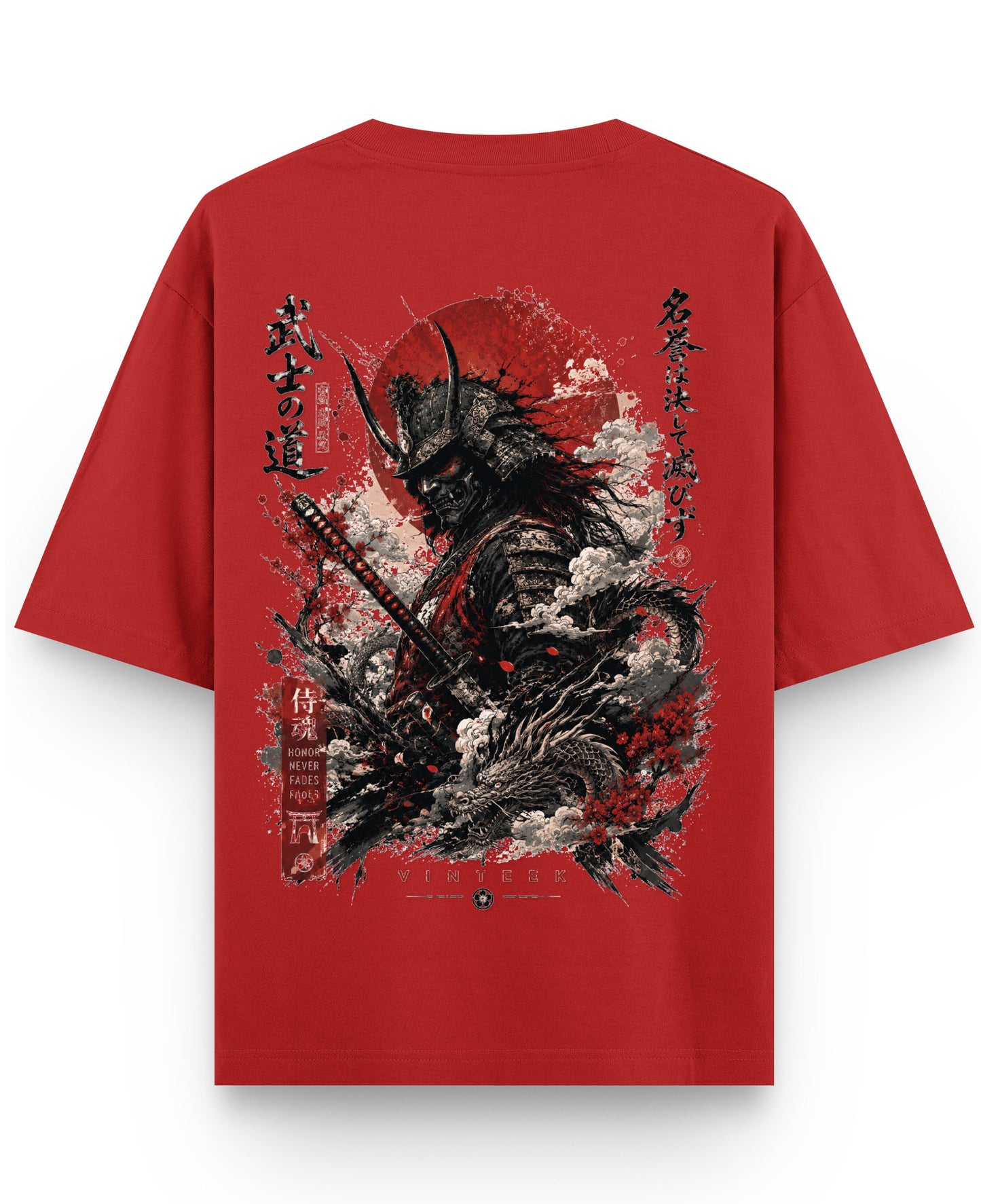 Red Oversized T-shirt Back Design