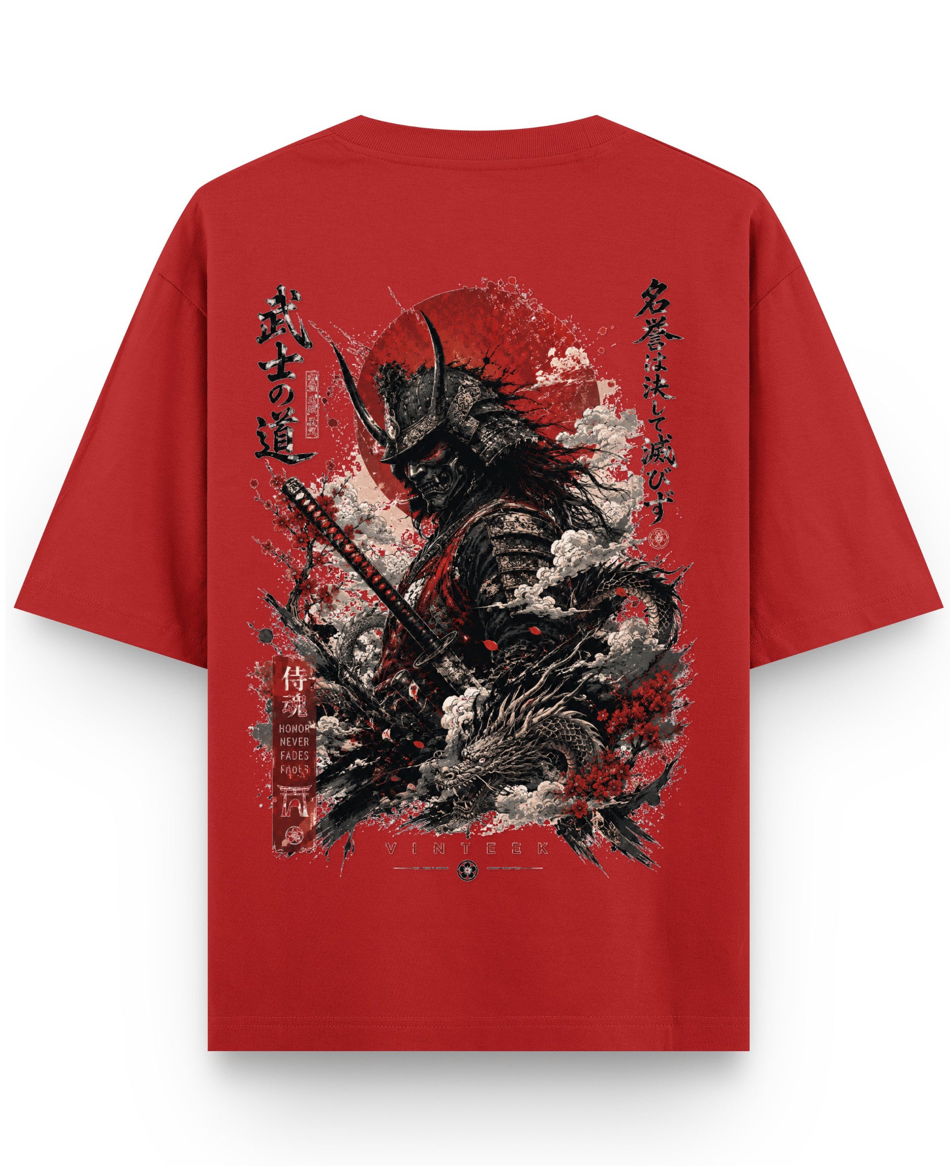Red Oversized T-shirt Back Design