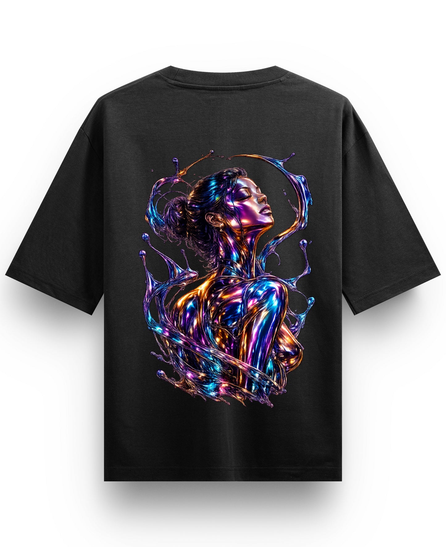 Black Oversized T-shirt Back Design