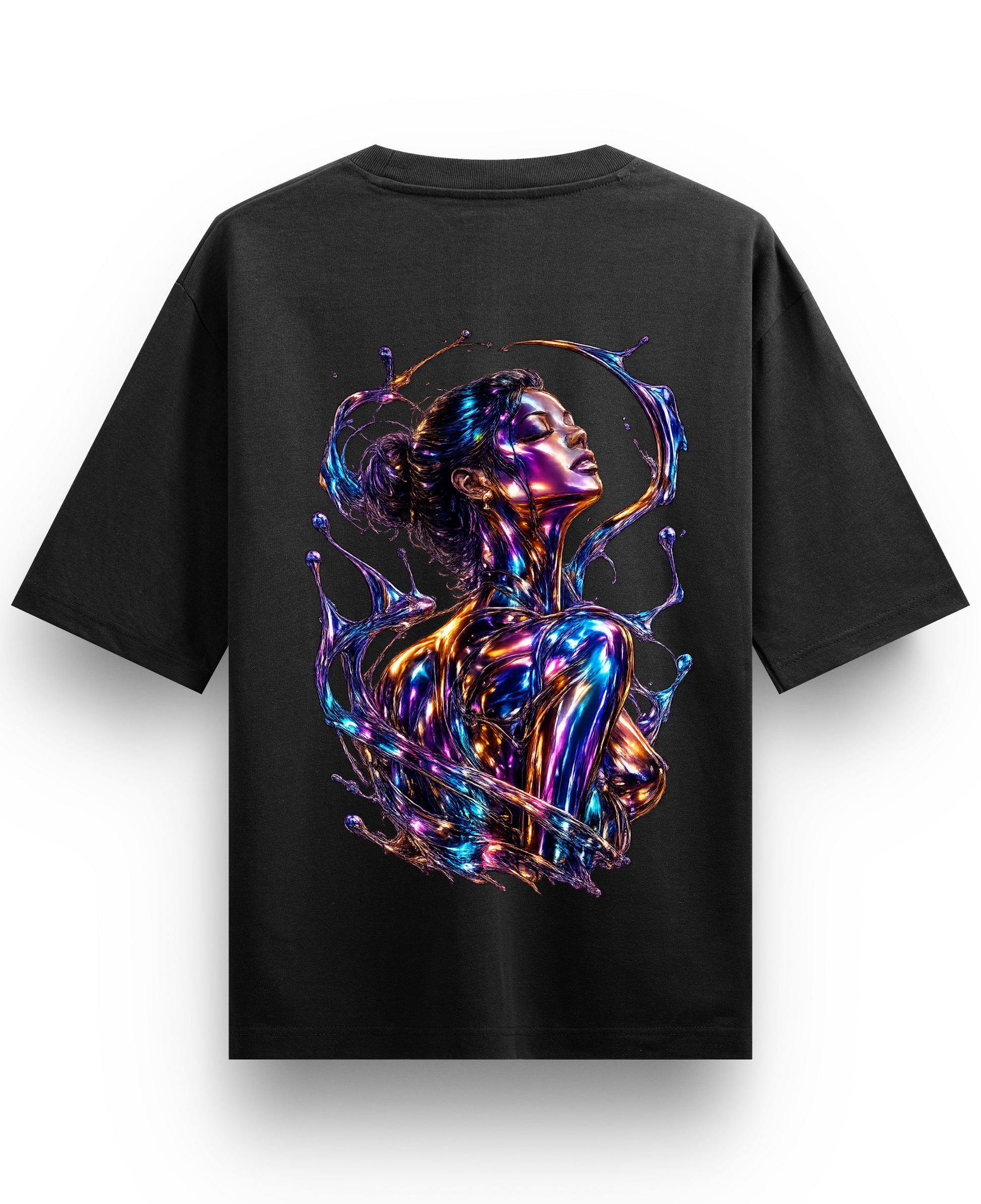 Black Oversized T-shirt Back Design