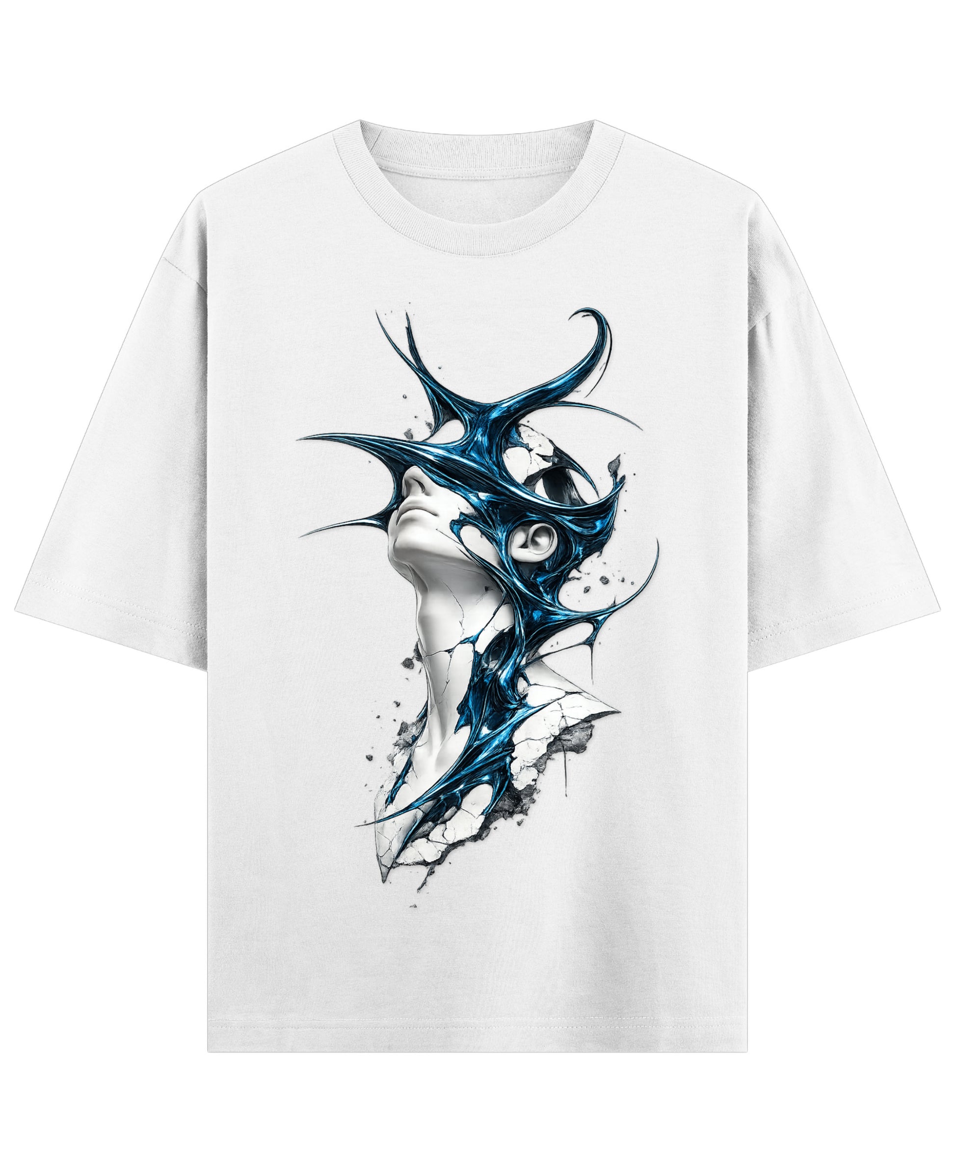White Oversized T-shirt Front Design