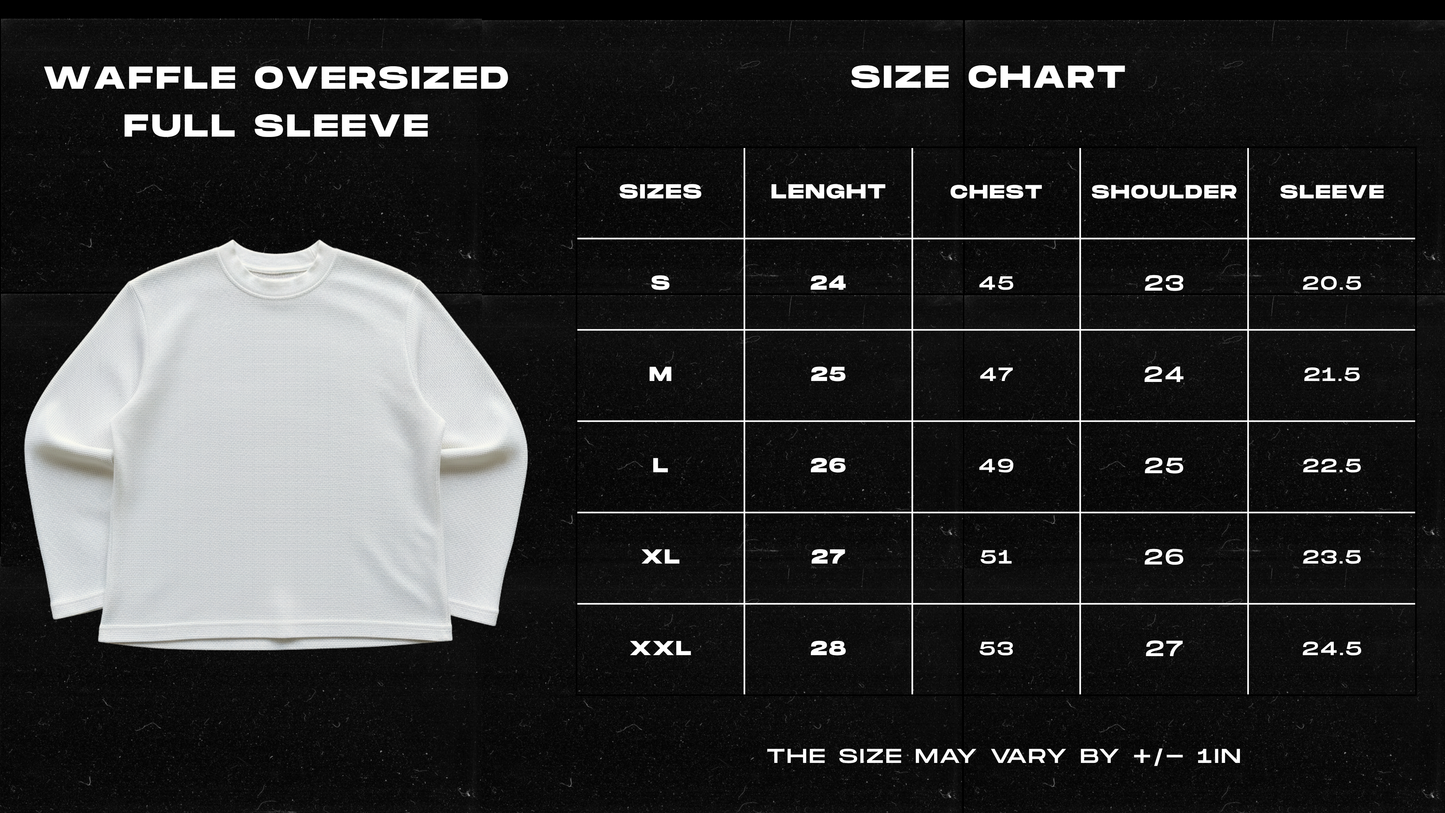 VOIDBORN – Waffle Oversized Graphic T-Shirt